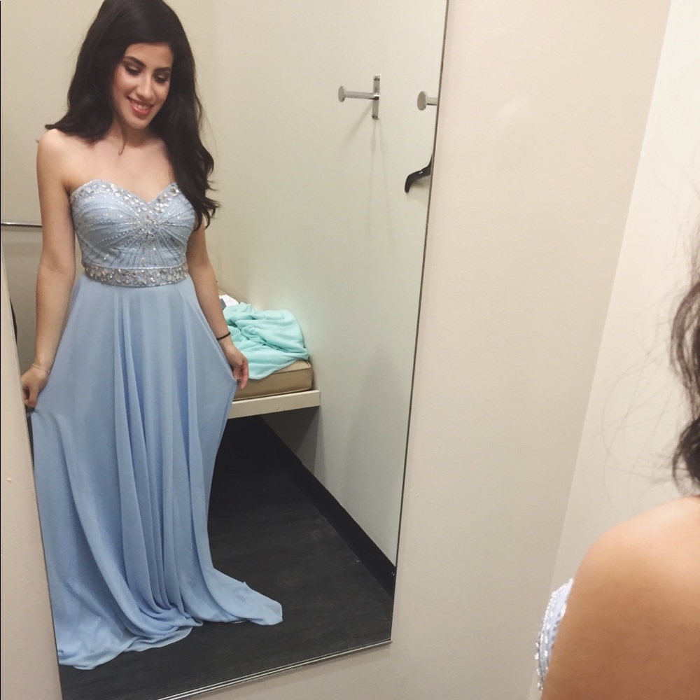 Xscape Prom Dress Light Blue Periwinkle